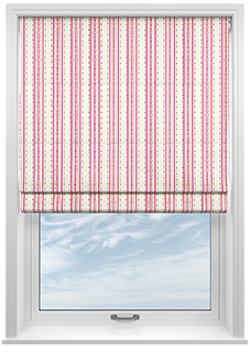 May Day, Stripe Brights - Twist&Fit Roman Blind